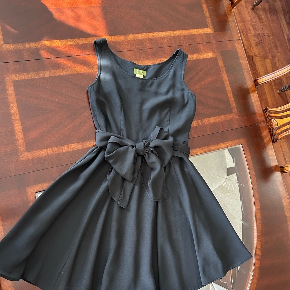 Esprit Black V-Neck Dress